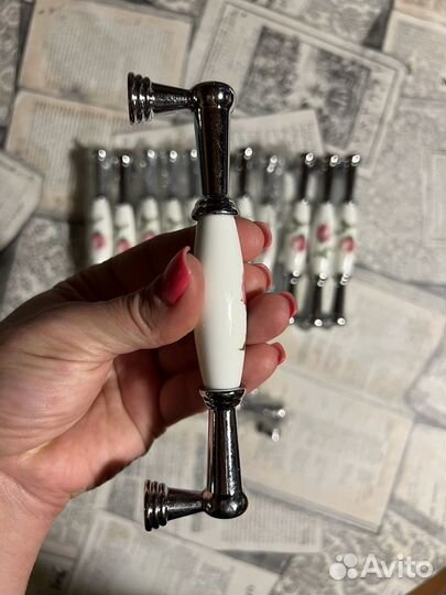 Мебельные ручки керамика