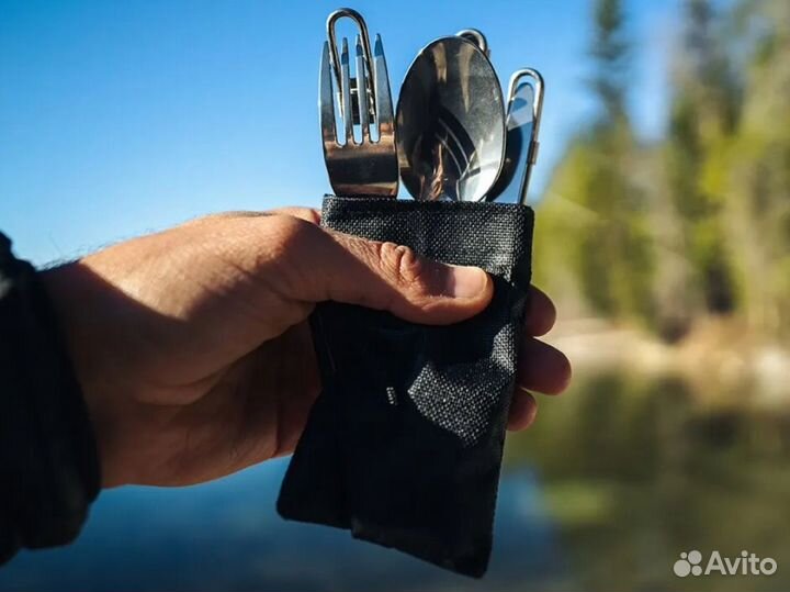 Кемпинговый набор столовых приборов