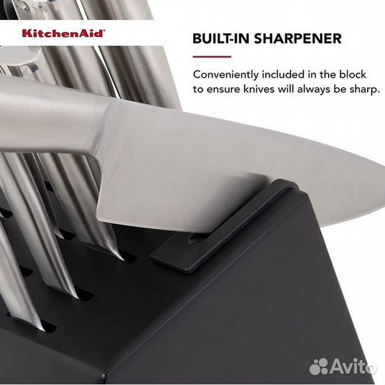 Оригинальный набор ножей Kitchenaid стальными руч