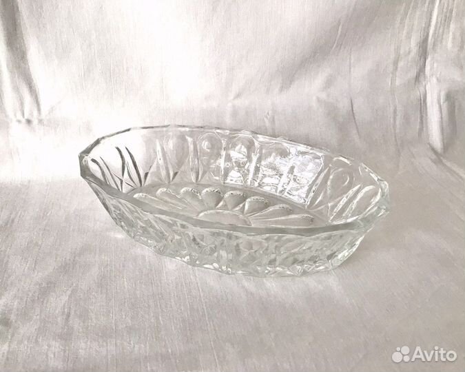 Винтажная стеклянная ваза, СССР