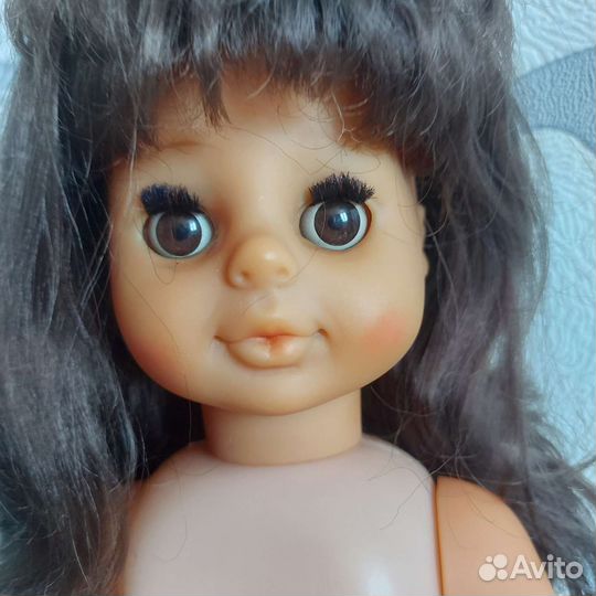 Кареглазая номерная кукла-шатенка Сонни гдр 50 см