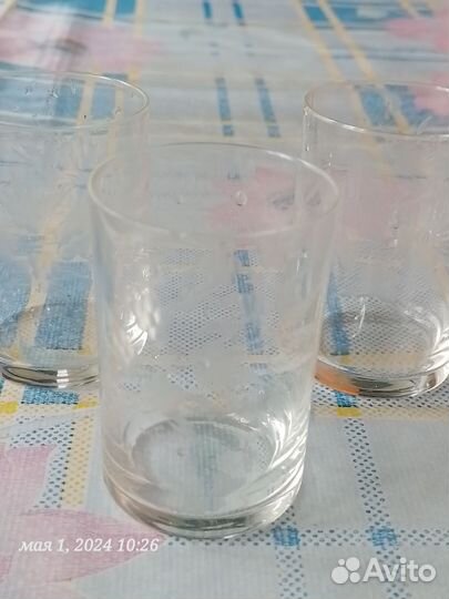 Стопки СССР с гравированным рисунком