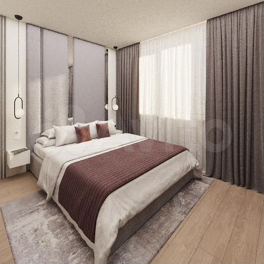 2-к. квартира, 52,4 м², 12/32 эт.