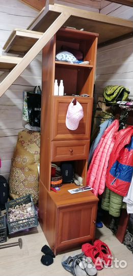 Стенка модульная, цвет орех