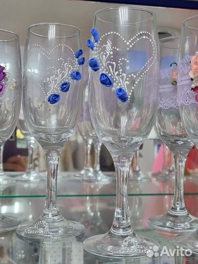 Фужеры для свадьбы