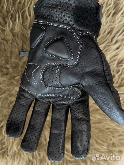 Мотоциклетные перчатки кожаные