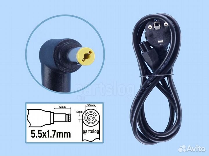 Блок питания для Acer 19V 1.58A 5.5x1.7mm 30W TopO