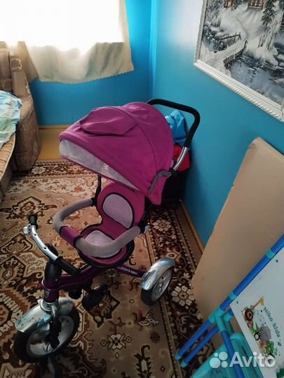 Детский велосипед с родительской ручкой