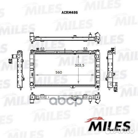 Радиатор ваз 2190 Гранта acrm486 Miles