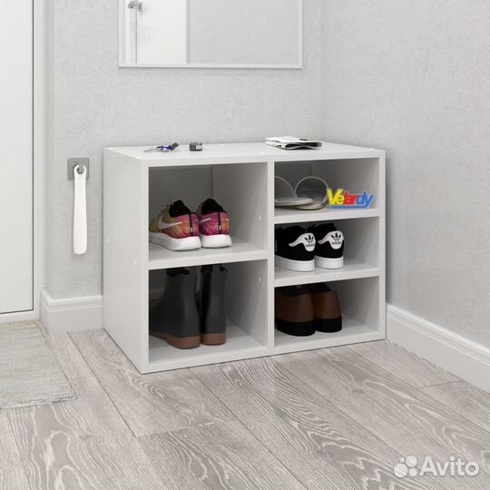 Обувница Shoes Save, 60x35x45см, белая