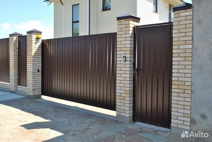 Откатные ворота под ключ