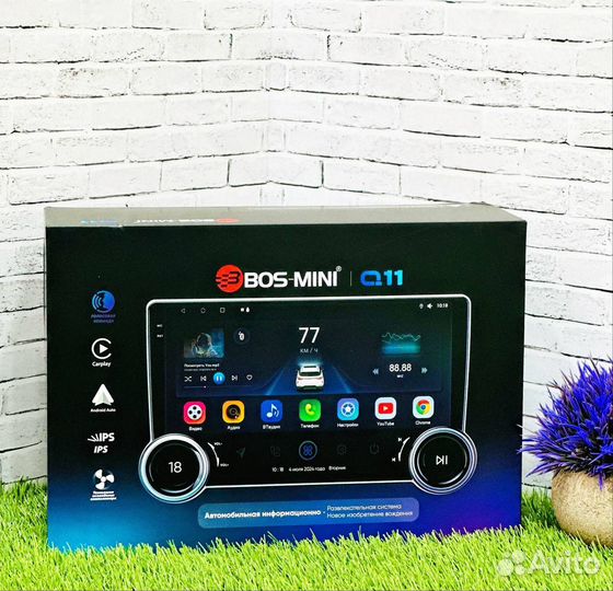 Магнитола Android 2/64 2Din 10 дюймов Bos-Mini Q11