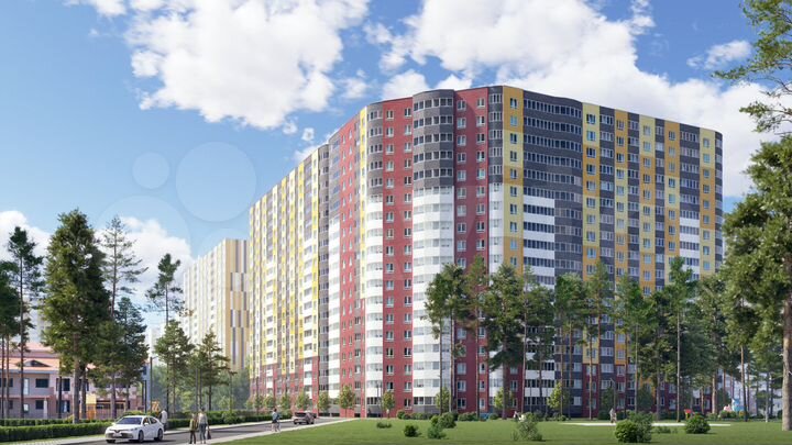 2-к. квартира, 74,7 м², 3/18 эт.