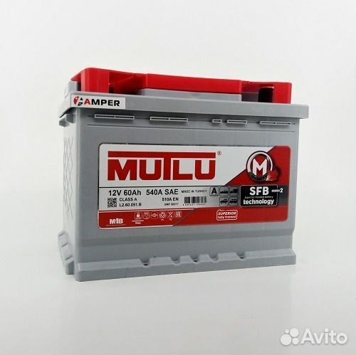 Акб Mutlu 60 Турция. Cruze/Astra/Focus