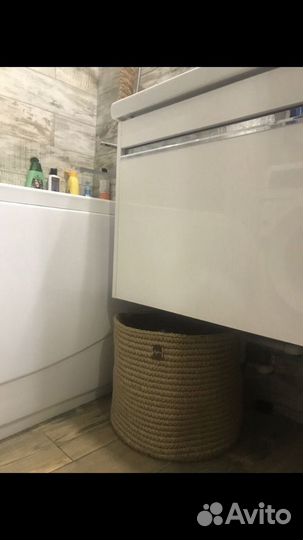 Корзина бельевая из джута