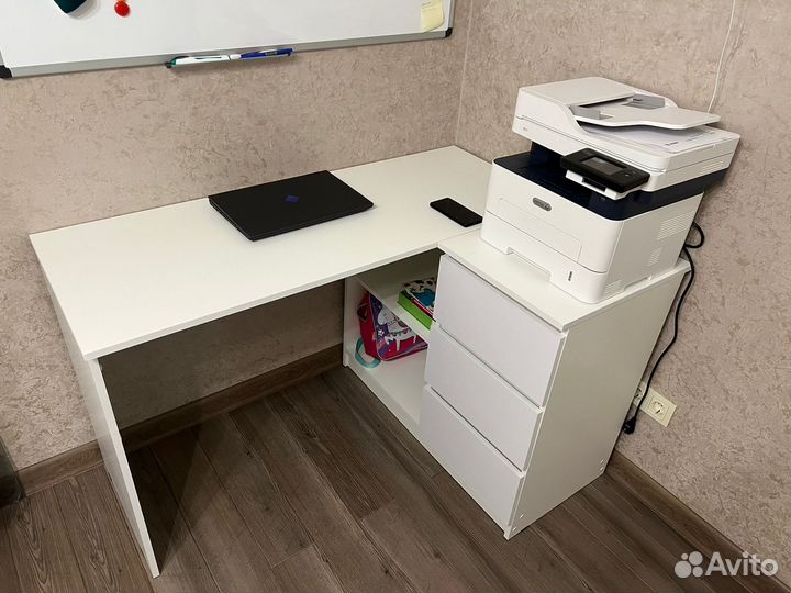 Детский угловой стол новый белый Икеа Мори