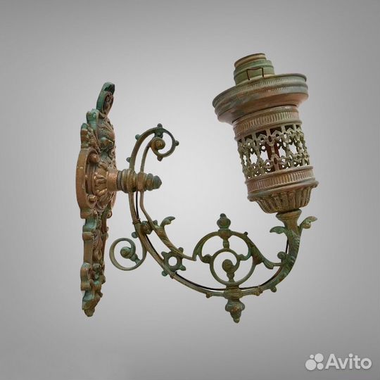 Бра антикварное, бронза, 19 в, Испания