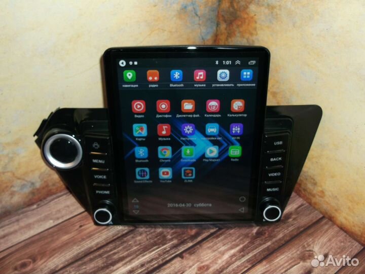 Магнитола Kia Rio 3 Android типа Tesla