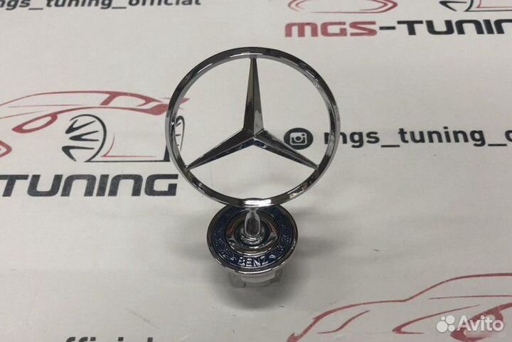 Эмблема звезда Mercedes на капот
