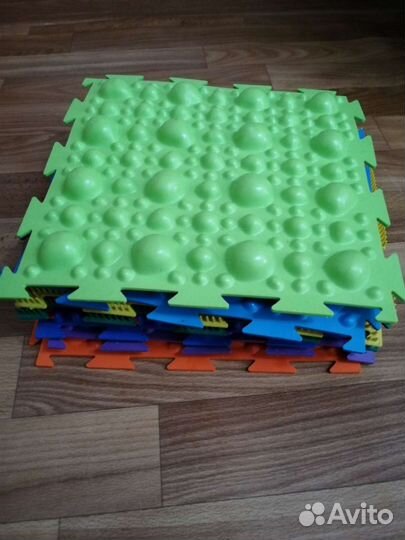 Ортопедический Коврик модульный массажный пазл 8 ш