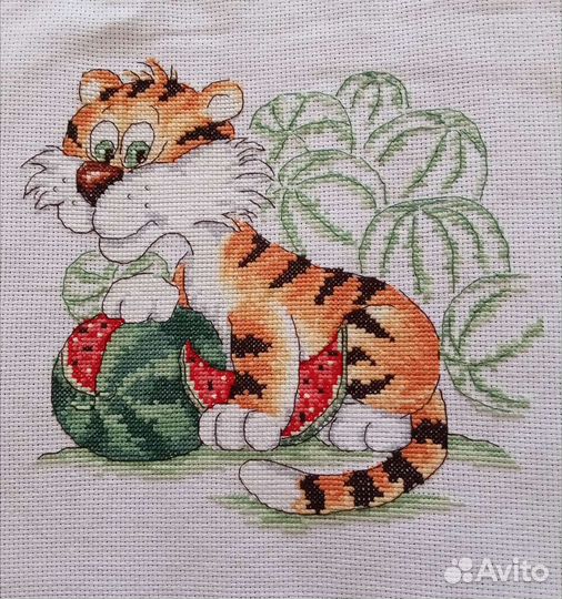 Работы вышитые крестиком, бисером