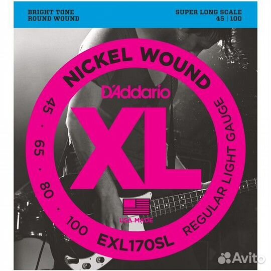 Струны для бас-гитары D'Addario EXL170SL
