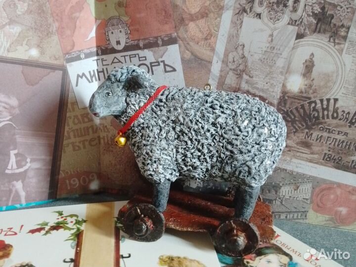 Ватная елочная игрушка