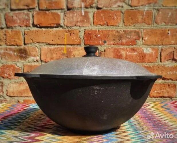 Казан узбекский чугунный от 3,5 до 110 л