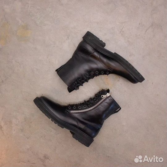 Dries Van Notten AW16 Zip Combat Boots ботинки