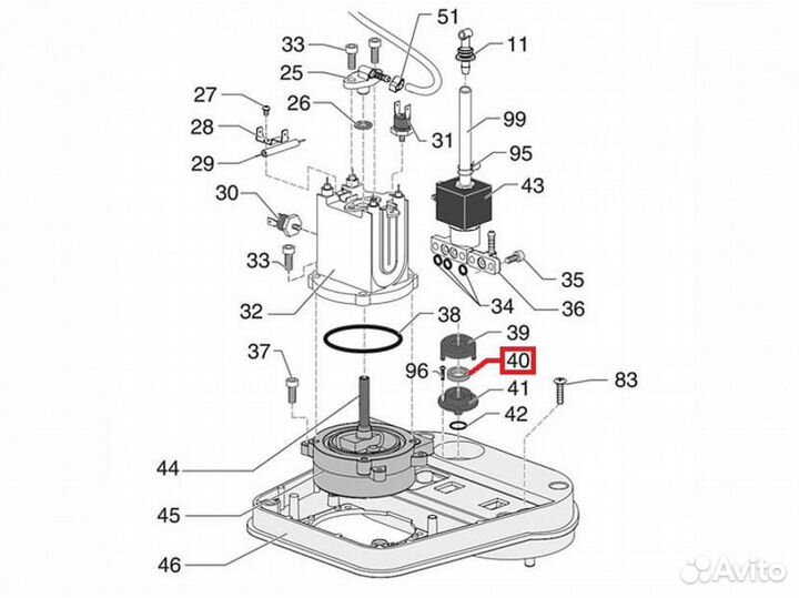 Прокладка кофемашин saeco, Philips, gaggia