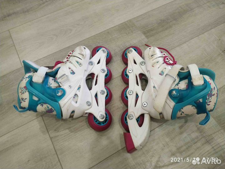 Роликовые коньки детские раздвижные
