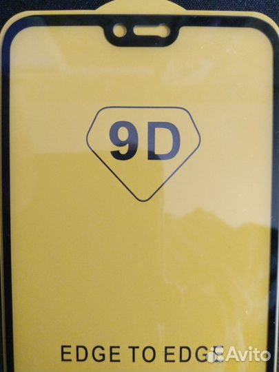 Cтекло 9D новое 1) Nokia 6.1Plus+2) Redmi 7A