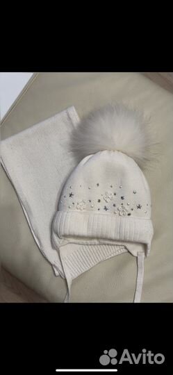 Шапка зимняя с натуральным мехом