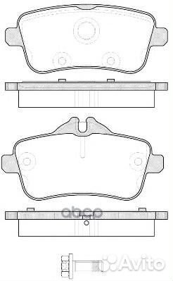 1503 00 колодки дисковые задние MB W166/R172 M