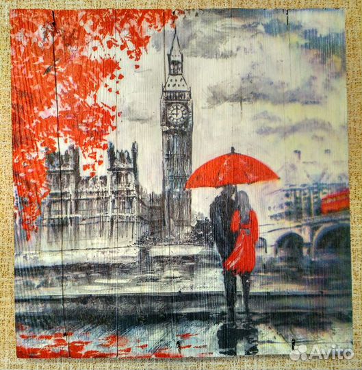 Панно на дереве