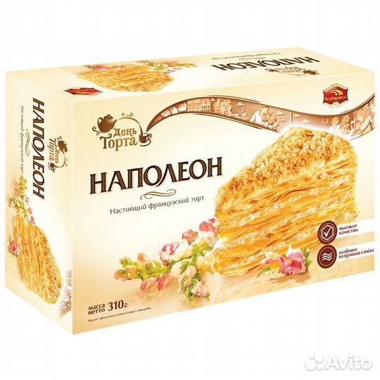 Торт День торта Наполеон 310г