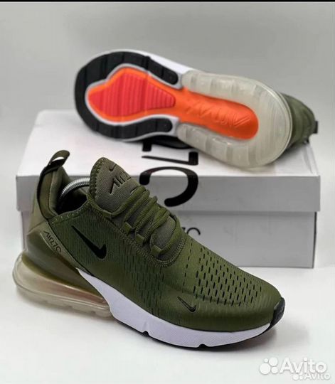 Nike air max 270 зелёные бел. подошва разм. 43