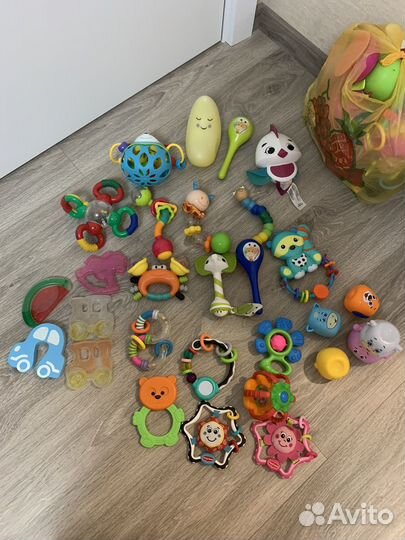 Погремушки грызунки до 1 года