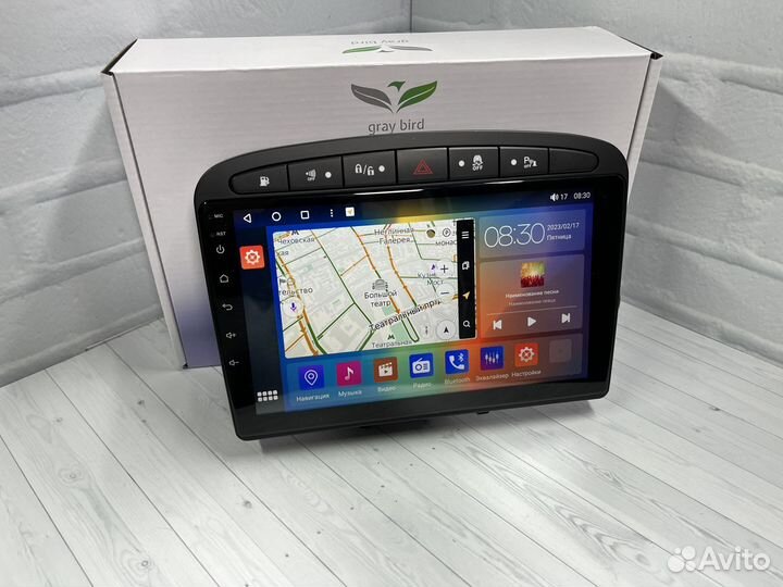 Магнитола андроид GrayBird Peugeot 308/408 2/32
