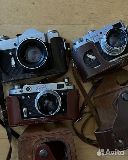 Плёночные фотоаппараты Зенит, Зоркий, фэд