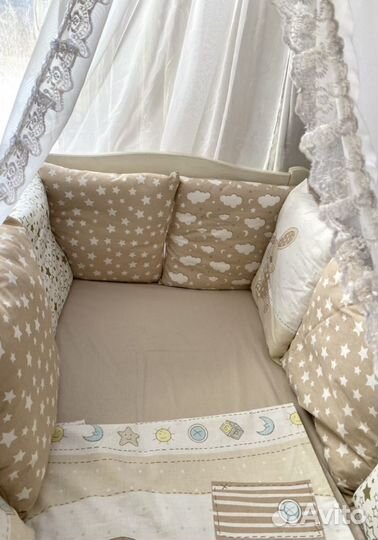 Бортики в кроватку новые