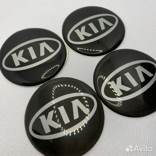 Наклейки на литые диски Kia 60мм