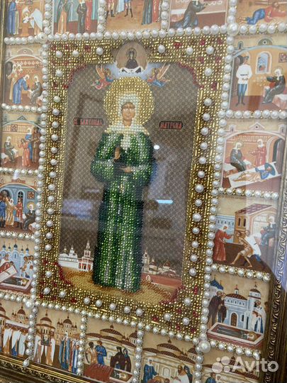 Икона вышитая бисером