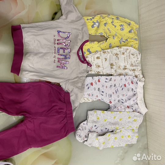 Детские вещи пакетом от 0 для девочки