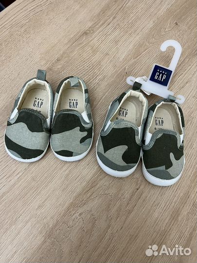 Мягкие ботиночки Gap. 3-6 мкс., 6-12 мес. Новые