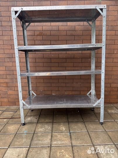 Стеллаж из нержавейки разборный