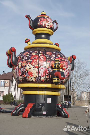 Уличные активности Качели-самовар