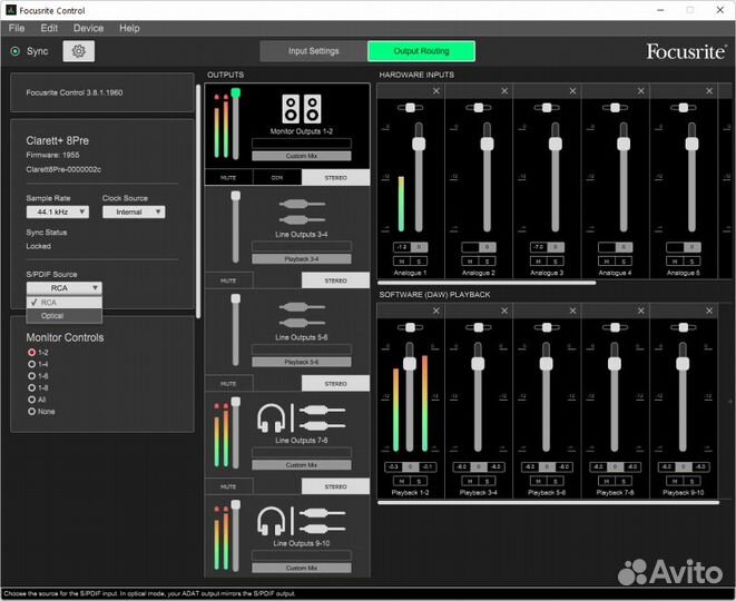 Focusrite Clarett 8Pre USB
