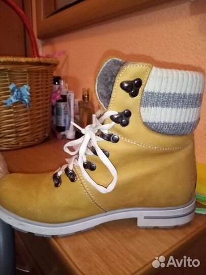 Ботинки кожаные