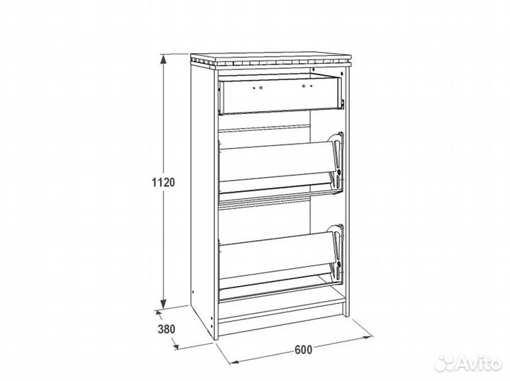 Тумба для обуви в прихожую ольга 13